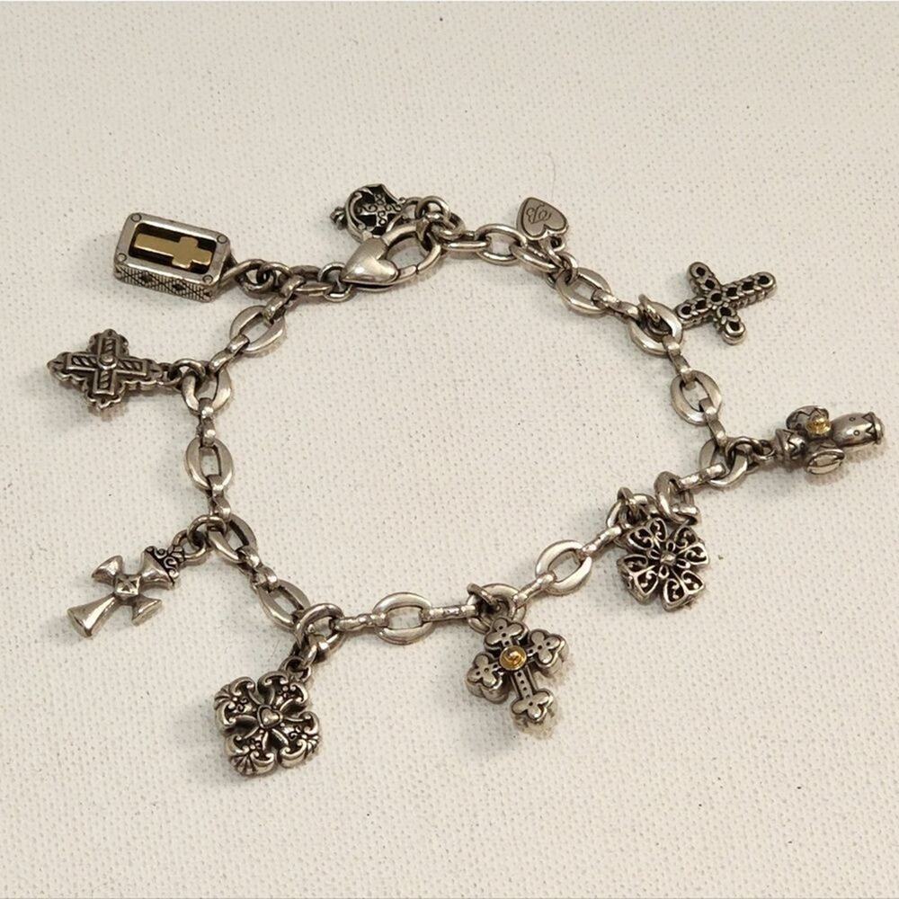 BRIGHTON faith, hope,‎ religious, cross charm bracelet